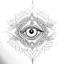 Evil Eye tattoo design idea