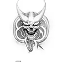 metallica snake tattoo design idea