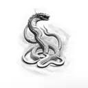 metallica snake tattoo design idea