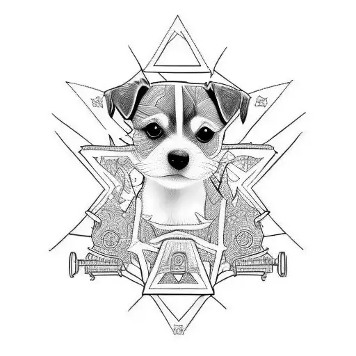 Jack Russel  tattoo design idea