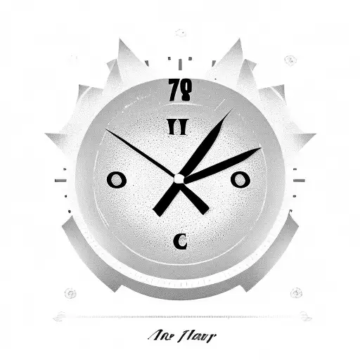 A clock with the date 6/2/21 and a meaningful quote in memory of your grandpa tattoo design idea