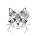 Cat mafia  tattoo design idea