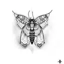 seraphim moth tattoo design idea