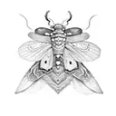 seraphim moth tattoo design idea