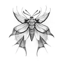 seraphim moth tattoo design idea