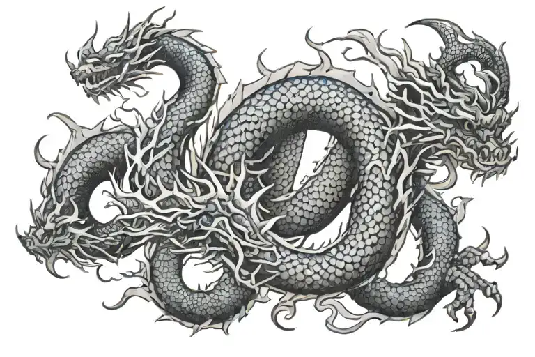 dragon yakuza tattoo design idea