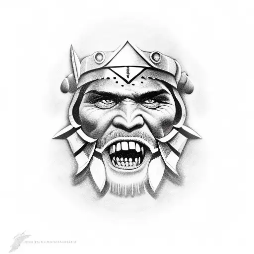 mapuche warrior tattoo design idea