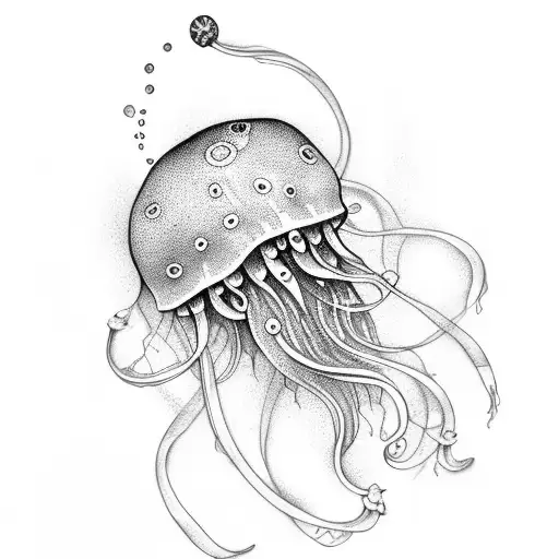 Jellyfish tattoo design idea