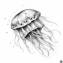 Jellyfish tattoo design idea