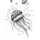 Jellyfish tattoo design idea
