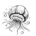 Jellyfish tattoo design idea