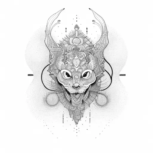 psychedelic tattoo design idea