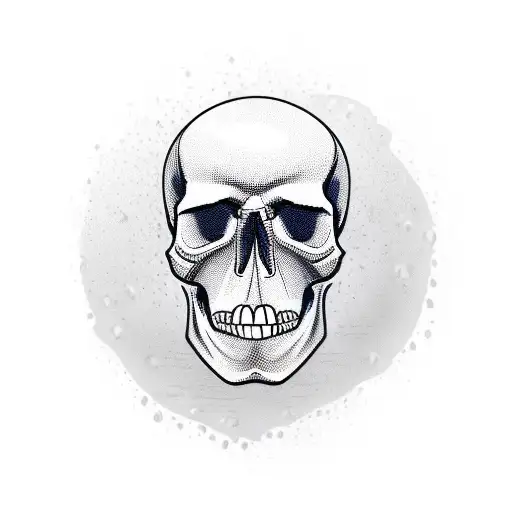 an alcohol bottle with a skull tattoo design idea