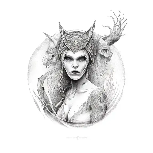 the blood of the coven is thicker than the water of the womb tattoo tattoo design idea