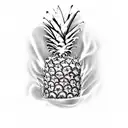 Pineapple tattoo design idea