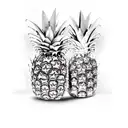 Pineapple tattoo design idea