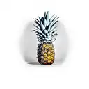 Pineapple tattoo design idea