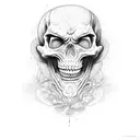 muscle skeletor tattoo design idea