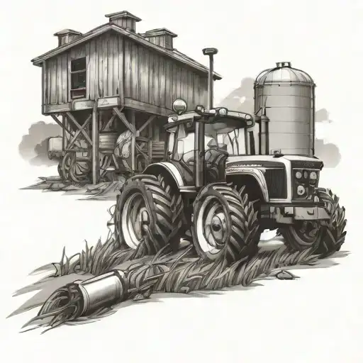 farming theamed tattoo tattoo design idea