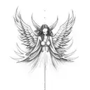 falling angel tatto back for men tattoo design idea