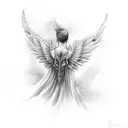 falling angel tatto back for men tattoo design idea