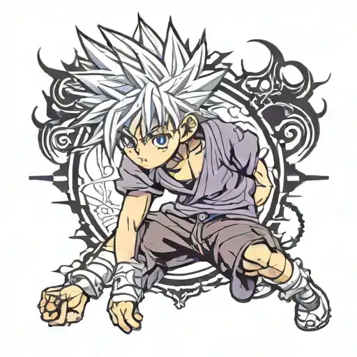 killua tattoo design idea