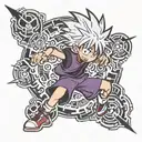 killua tattoo design idea