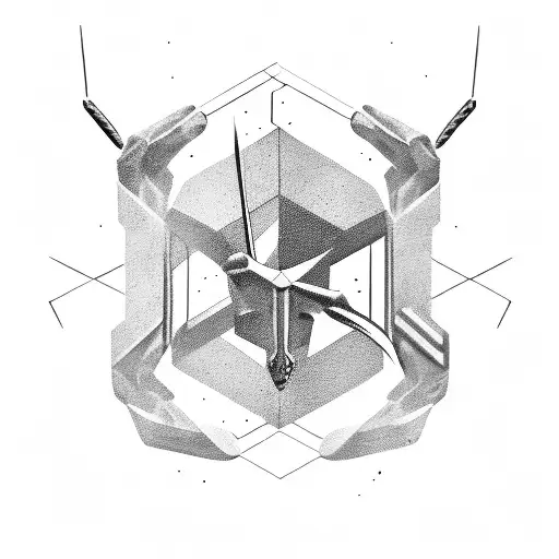 Sagittarius symbol tattoo design idea