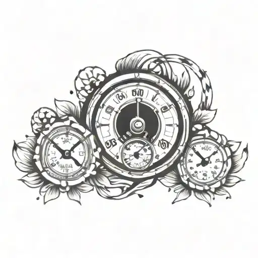 Speedometer tattoo design idea