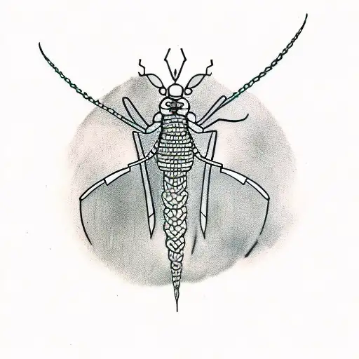 mantis ninja tattoo design idea