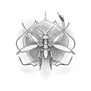 mantis ninja tattoo design idea