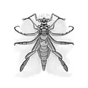 mantis ninja tattoo design idea