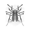 mantis ninja tattoo design idea