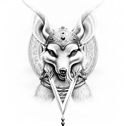 freya viking goddess  tattoo design idea