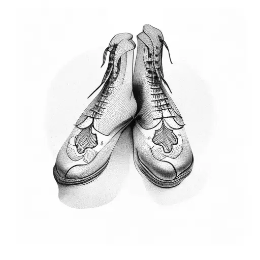 duck feet prints tattoo design idea