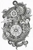 finnish god symbol in alchemy tattoo design idea