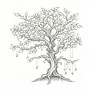 poison tree growing tattoo design idea