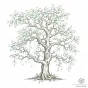 poison tree growing tattoo design idea