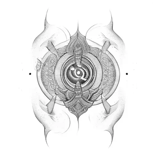 fearless mudra tattoo design idea