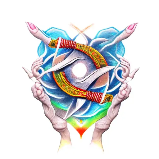 fearless mudra tattoo design idea