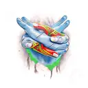 fearless mudra tattoo design idea