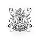 fearless mudra tattoo design idea