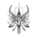 fearless mudra tattoo design idea