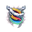 fearless mudra tattoo design idea