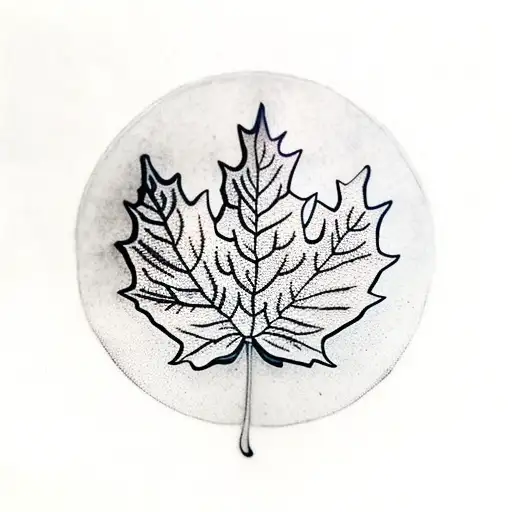Maple Leaf tattoo design idea