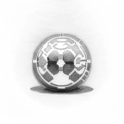 8 Ball tattoo design idea