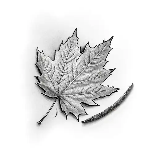 Maple Leaf tattoo design idea