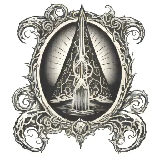 Lord of the rings sauron  tattoo design idea