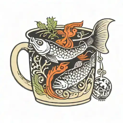 Fish soup pot inspired by serbian rock band Riblja čorba. In this pot need to be fish skelet like their logo  tattoo design idea
