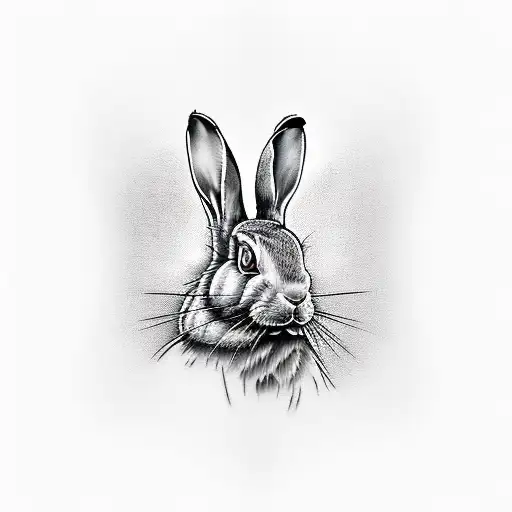gangster hare tattoo design idea